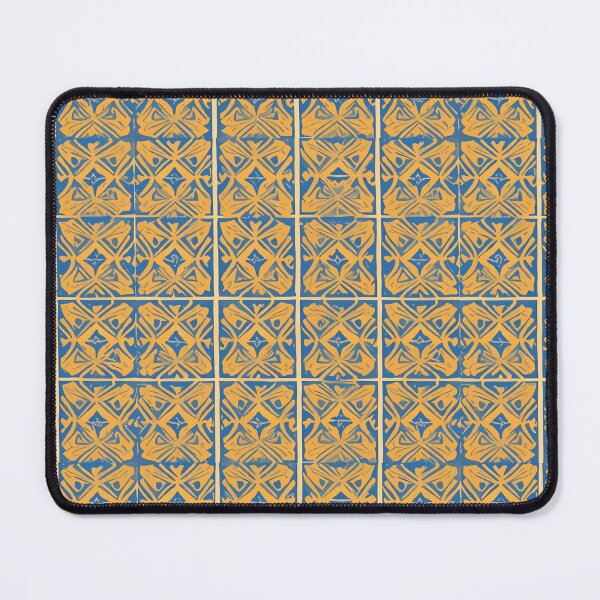 Item preview, Retro Tile Pattern Blue and Yellow designed and sold by RetroTile.