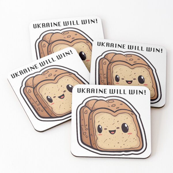 Item preview, Ukraine Will Win Bread | Ukrainian Artwork | AI Generated Artwork designed and sold by Dissent By Design.
