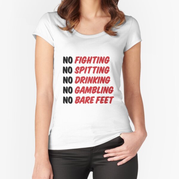 Caddyshack Rules Sign Fitted Scoop T-Shirt