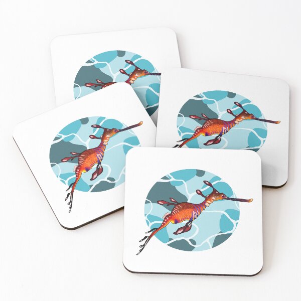 Item preview, Weedy Seadragon with Wavy background designed and sold by Backstreet Lobotomy.