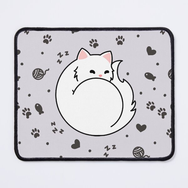 Item preview, White Cat - Sleeping designed and sold by missnisa.