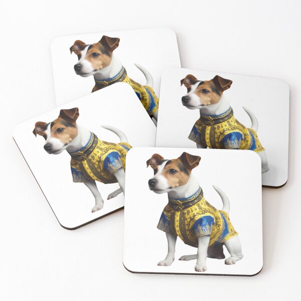 Item preview, Calm Jack Russell Terrier Wearing A Vyshyvanka | Ukrainian Artwork | AI Generated Artwork designed and sold by john00ivy.