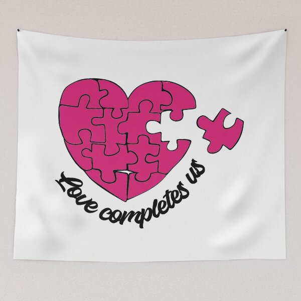 Item preview, Love Completes Us Puzzle Pieces | Romantic Gift Idea designed and sold by StickerAndLove.