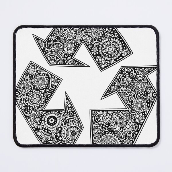 Item preview, Recycle Symbol - Zentangle Themed  designed and sold by jdimmettart.