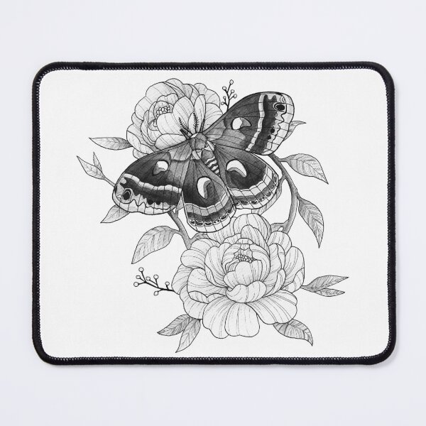 Item preview, Cecropia Moth and Peonies designed and sold by Lee Zeiman-Heider.