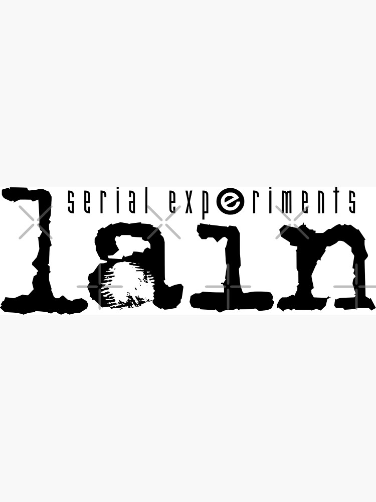 Serial Experiments Lain logo /シリアルエクスペリメンツレイン / Lain B | Photographic Print