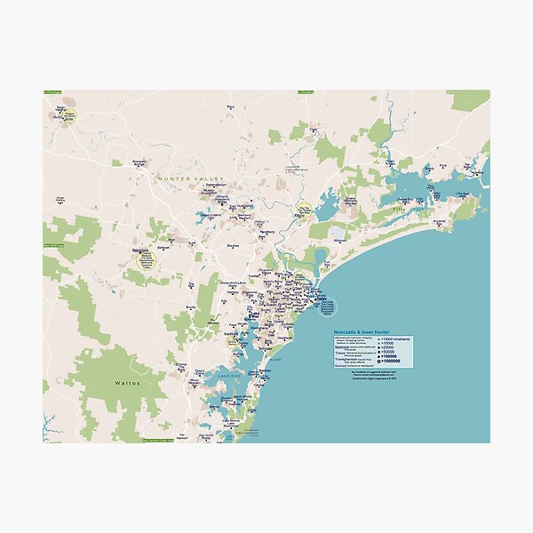 Item preview, Newcastle Slang Map designed and sold by S-T-O-A.
