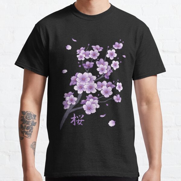 Purple Floral T-Shirts for Sale