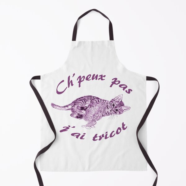 Item preview, Chaton à la pelota - purple colorized version, text in French designed and sold by SylvieG18.