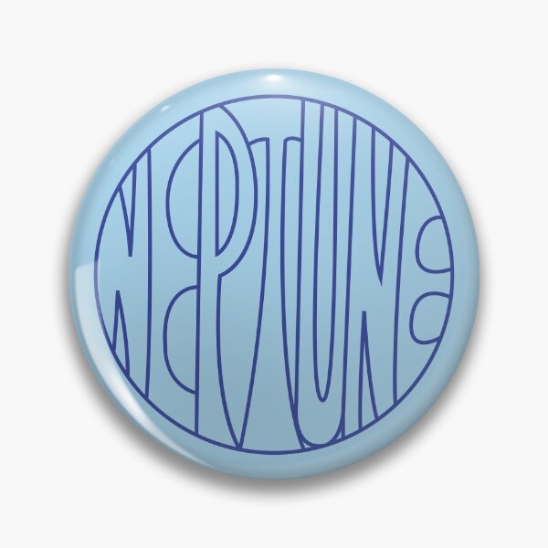 Item preview, Blue outlined Neptune designed and sold by 3RingsSaturn.