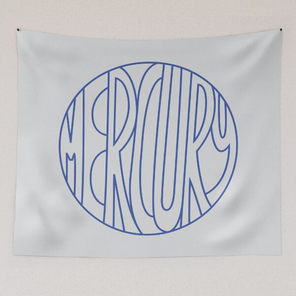 Item preview, Blue outlined Mercury designed and sold by 3RingsSaturn.