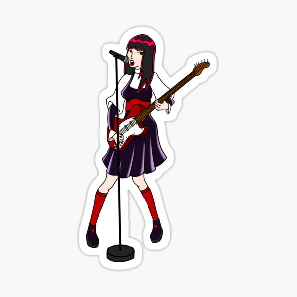 Vista previa del artículo con la obra «Cantante gótica», diseñado y vendido por Excalibur-Pins.
