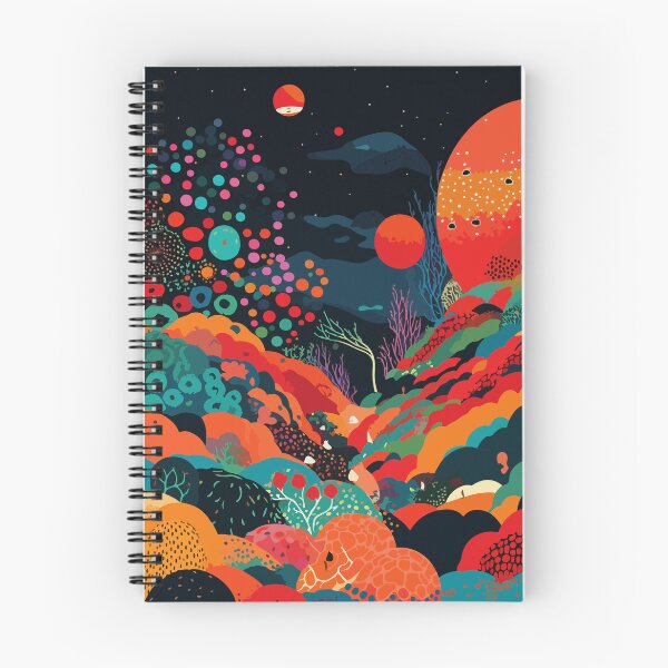 Item preview, High saturation color polka dot planet forest decorative painting 01 designed and sold by UnaWu533.