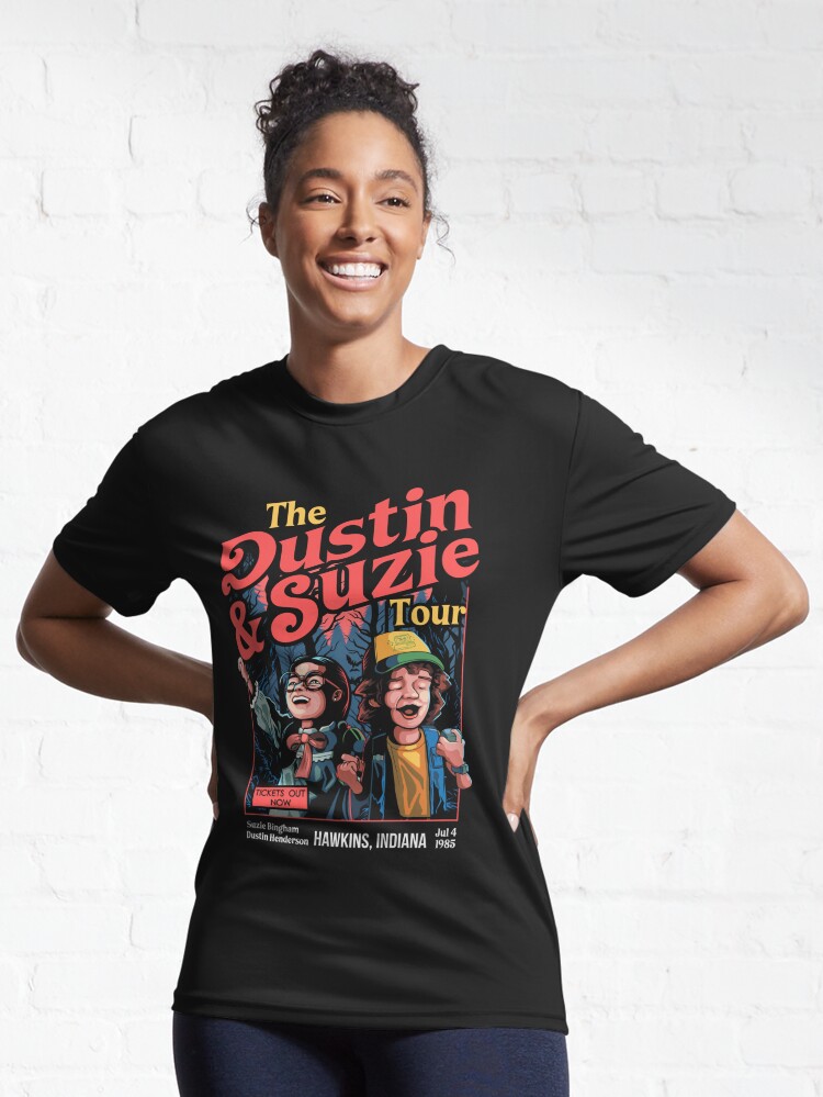 Stranger Things Dustin and Suzie Tour | Active T-Shirt