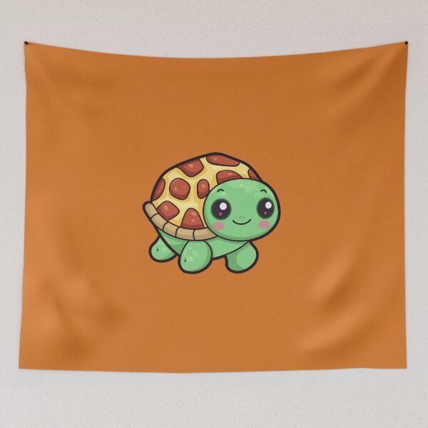 Item preview, Bring Some Fun to Your Style with a Pizza-Shell Cartoon Turtle Design designed and sold by TrendyArtInk.
