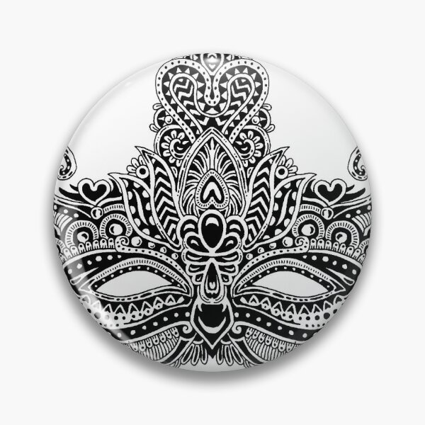 Item preview, Masquerade Mask - Zentangle Design designed and sold by jdimmettart.