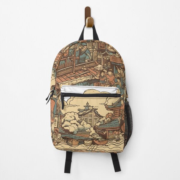 Item preview, Bustling Japanese Market Scene designed and sold by ankitpanda.