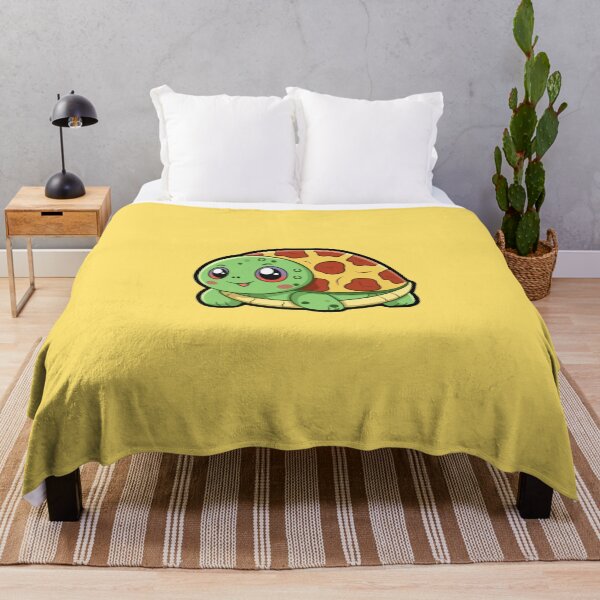 Item preview, A Slice of Fun: Cartoon Turtle with a Pizza Shell on Redbubble designed and sold by TrendyArtInk.