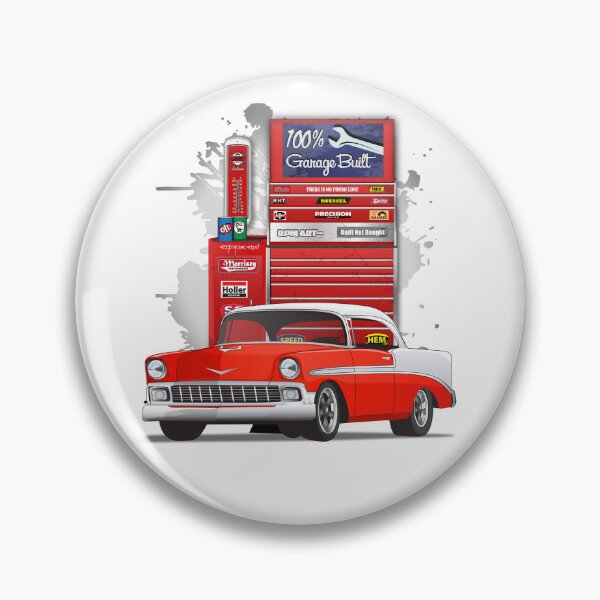 Item preview, 1956 Matador Red and White Chevy Bel Air Garage Built designed and sold by RPM-ART.