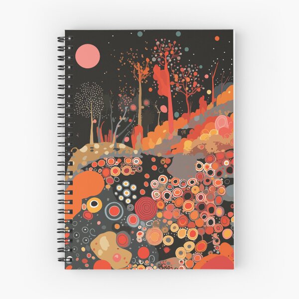Item preview, High saturation color polka dot planet forest decorative painting 05 designed and sold by UnaWu533.