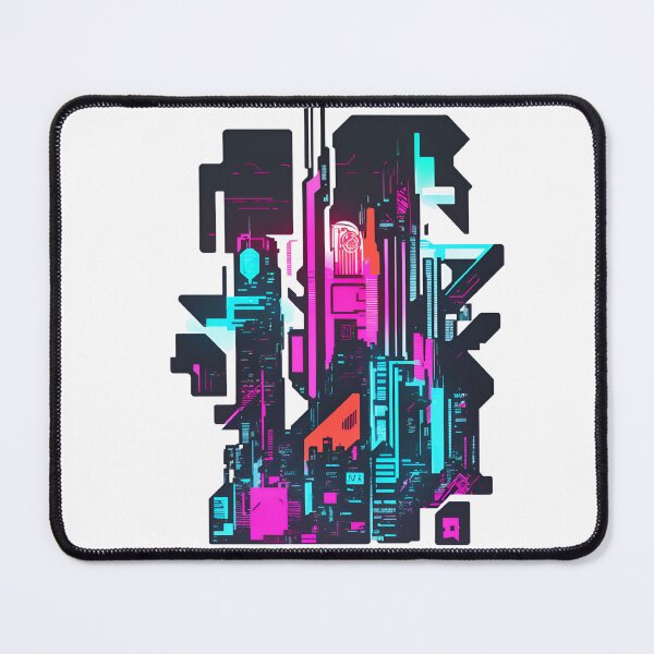 Item preview, CyberPunk Cityscape Abstract designed and sold by mukraker.
