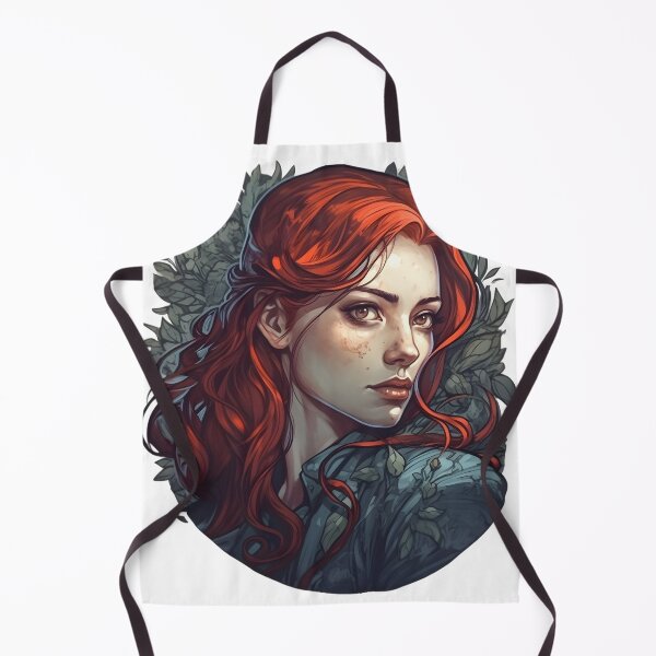 Item preview, Crimson-haired Mysterious Girl designed and sold by John-NW-Shop.