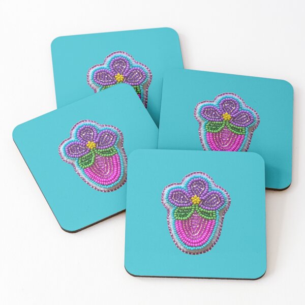 Item preview, Pink strawberry teal background  designed and sold by Jenannbrown.
