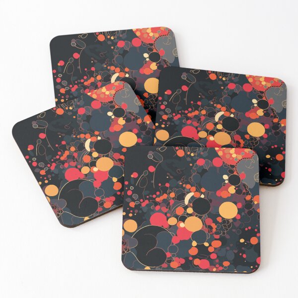 Item preview, High saturation color polka dot planet forest decorative painting 06 designed and sold by UnaWu533.