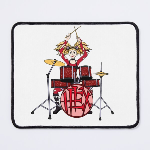 Item preview, Goth Drummer designed and sold by Excalibur-Pins.