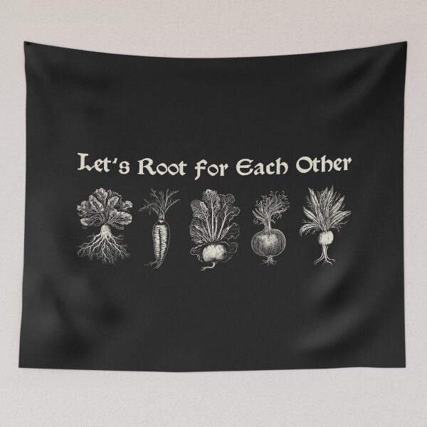 Item preview, Let's Root for Each Other Medieval Gothic Style Fun Print designed and sold by semisoberme.