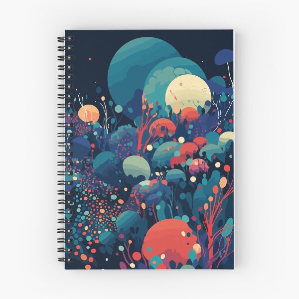 Item preview, High saturation color polka dot planet forest decorative painting 09 designed and sold by UnaWu533.