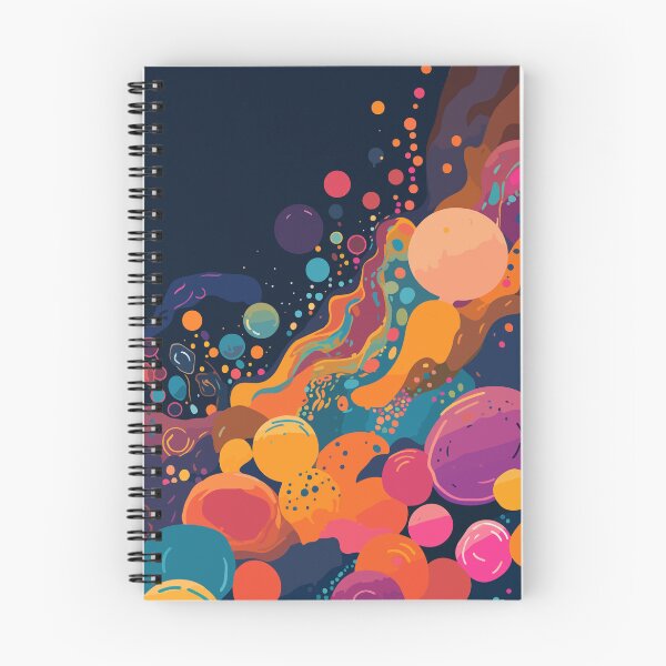 Item preview, High saturation color polka dot planet forest decorative painting 10 designed and sold by UnaWu533.