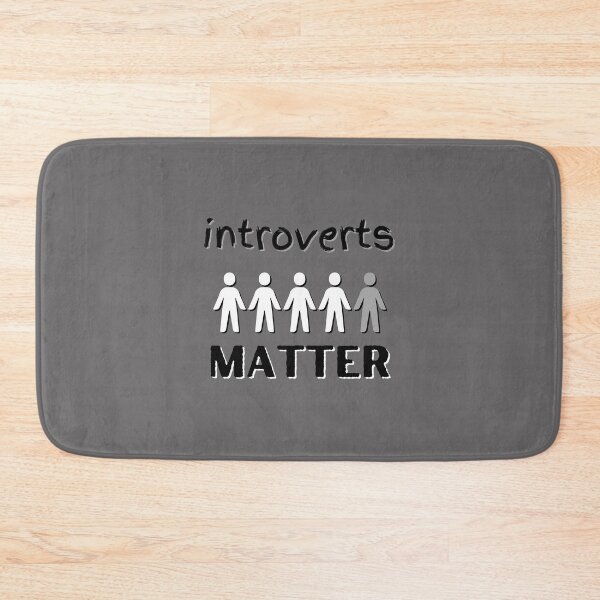 Item preview, Introverts Matter Self-Awareness Self-Acceptance White & Gray Design designed and sold by LGbubble.