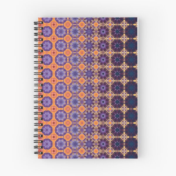 Item preview, Aztec like design pattern with floral images going from orange to dark blue with hints of gold and purple. designed and sold by MimsTees.