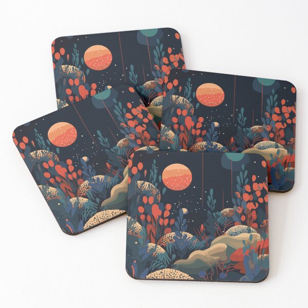 Item preview, High saturation color polka dot planet forest decorative painting 12 designed and sold by UnaWu533.