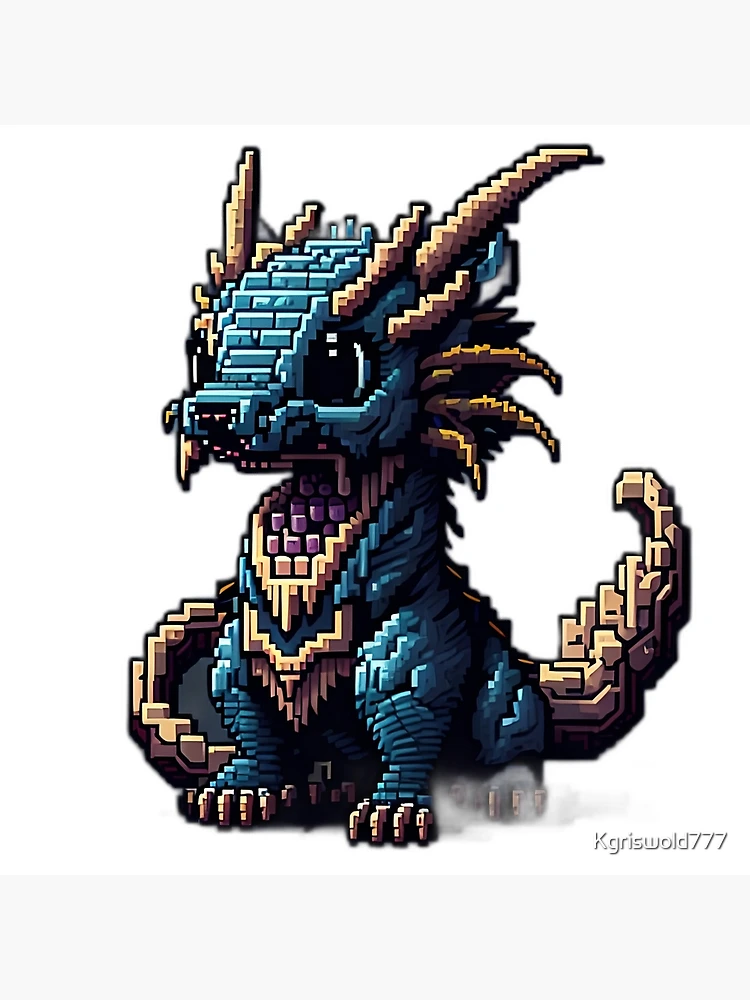 Pixilart - dragon 32x32 by RadenPagam