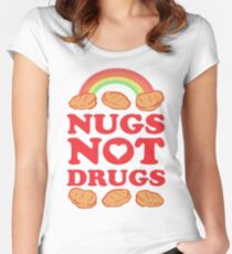 Nugs Not Drugs Women's Fitted Scoop T-Shirt