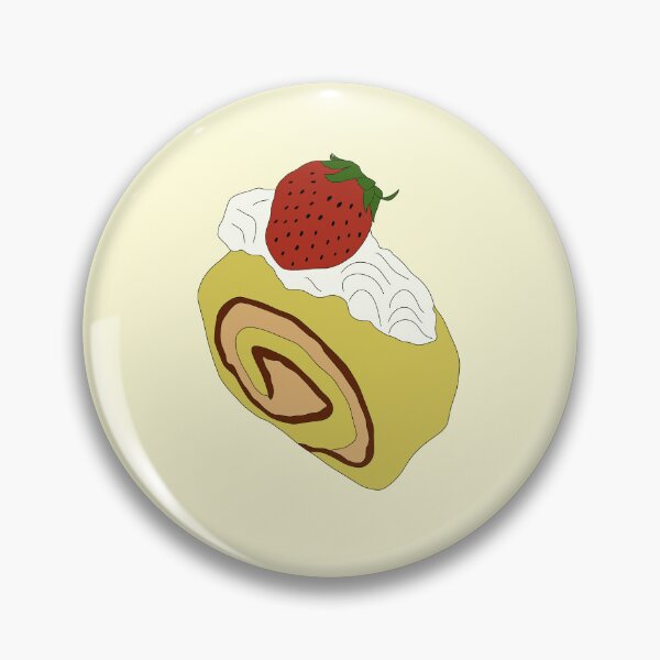 Item preview, Matcha Roll Cake with Cream and Strawberry on Top sweet dessert Green Tea designed and sold by Eathusiast.