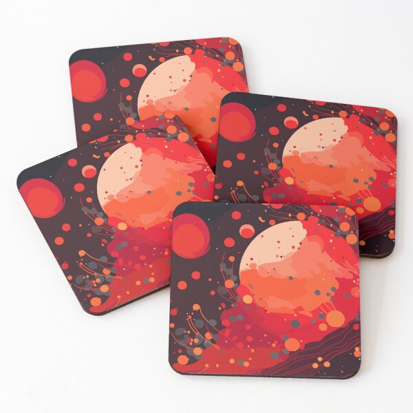 Item preview, High saturation color polka dot planet forest decorative painting 15 designed and sold by UnaWu533.