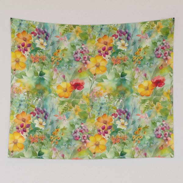 Item preview, Pretty Spring Watercolor Floral Illustration designed and sold by John-NW-Shop.