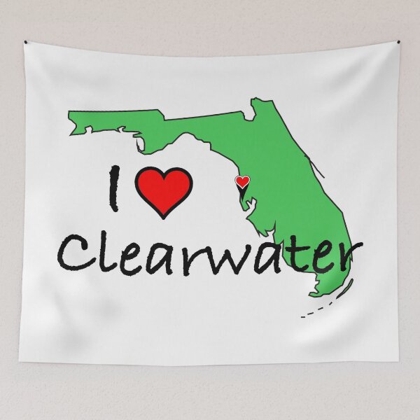 Item preview, I Love Clearwater (Florida) designed and sold by sandcastle-tech.