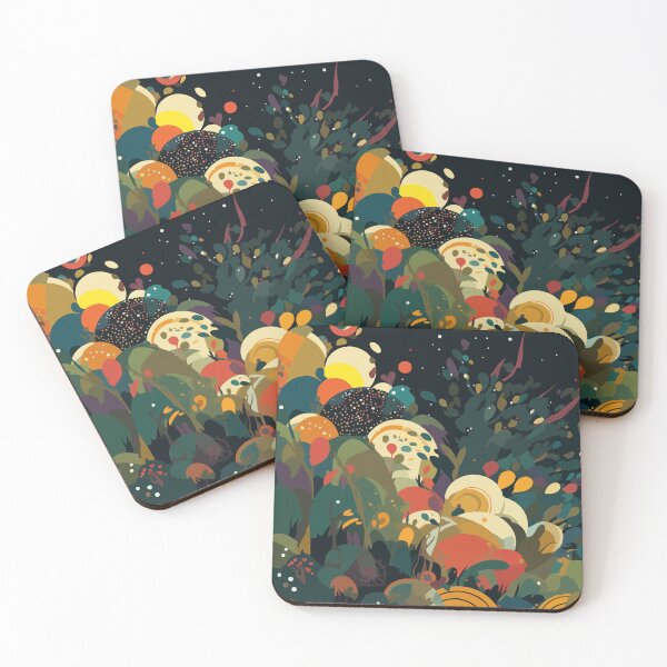Item preview, High saturation color polka dot planet forest decorative painting 18 designed and sold by UnaWu533.