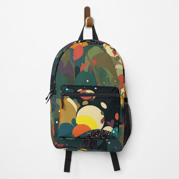 Artikelvorschau, Dekorative Malerei mit hoher Farbsättigung und Polka Dot Planet Forest 18 entworfen und verkauft von UnaWu533.