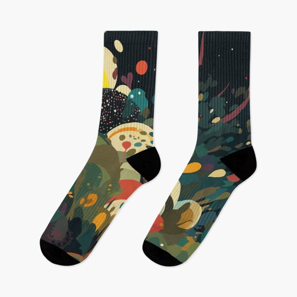 Artikelvorschau, Dekorative Malerei mit hoher Farbsättigung und Polka Dot Planet Forest 18 entworfen und verkauft von UnaWu533.