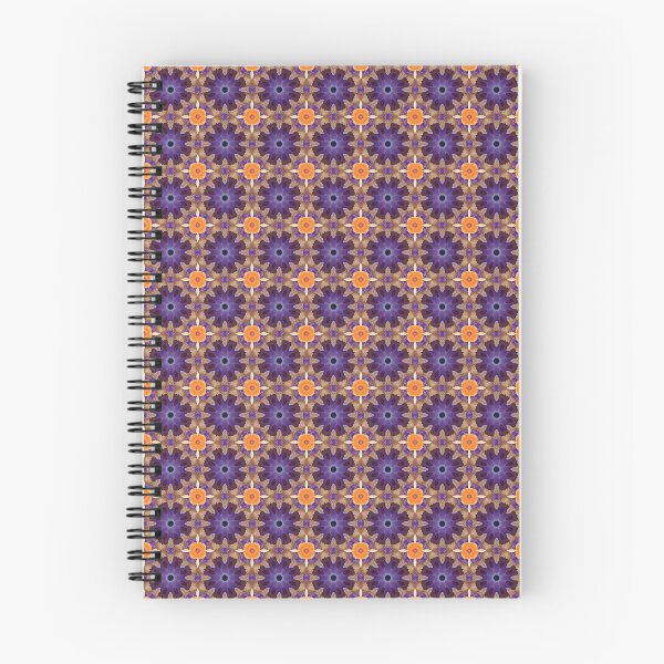 Item preview, Blooming Petal floral Pattern in Orange, Purple, Taupe and Blue designed and sold by MimsTees.