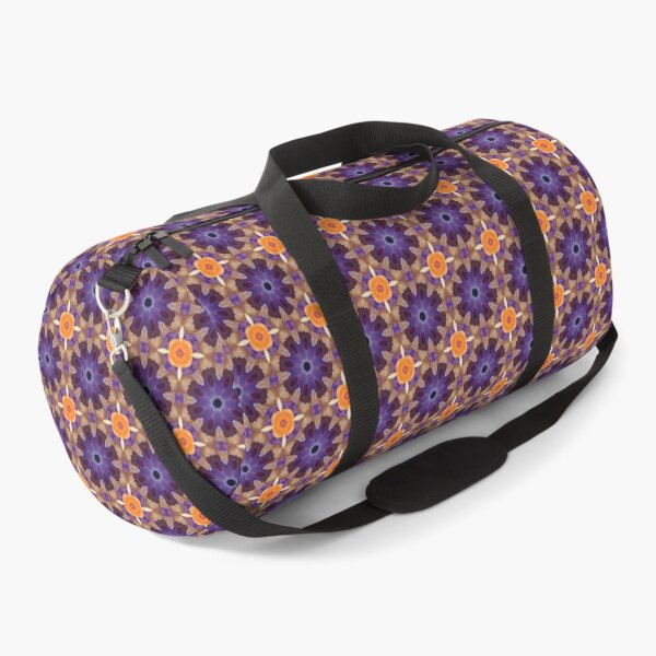 Item preview, Blooming Petal floral Pattern in Orange, Purple, Taupe and Blue designed and sold by MimsTees.