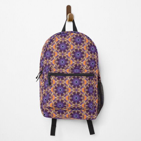 Item preview, Blooming Petal floral Pattern in Orange, Purple, Taupe and Blue designed and sold by MimsTees.