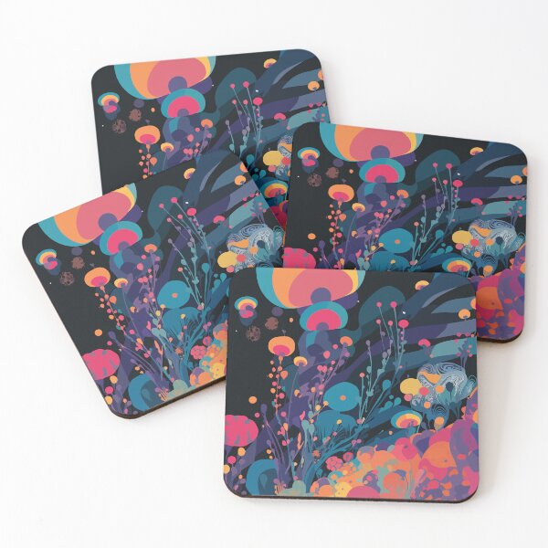 Item preview, High saturation color polka dot planet forest decorative painting 19 designed and sold by UnaWu533.