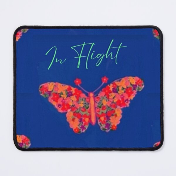 Item preview, Bright Flowered Butterfly on Neon Blue designed and sold by IvaRenee.