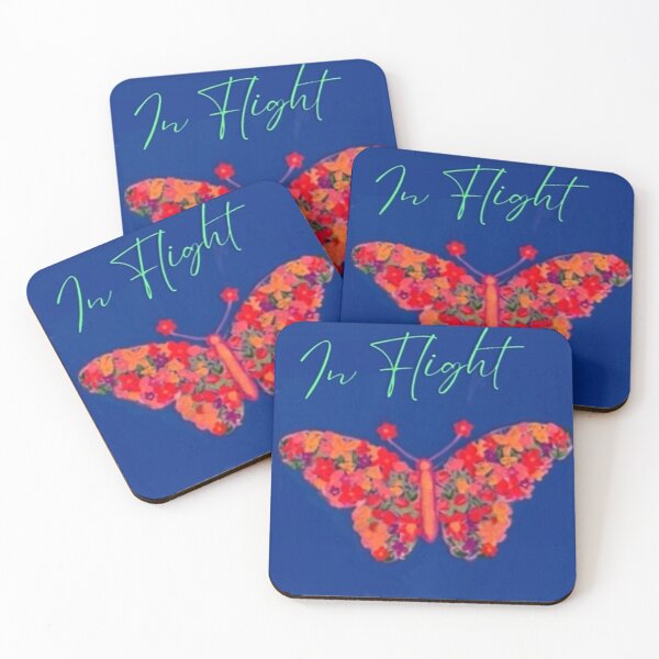 Item preview, Bright Flowered Butterfly on Neon Blue  designed and sold by IvaRenee.